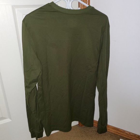 NIKE SPORTSWEAR MEN'S LONG-SLEEVE T-SHIRT ARMY GREEN - Picture 2 of 11